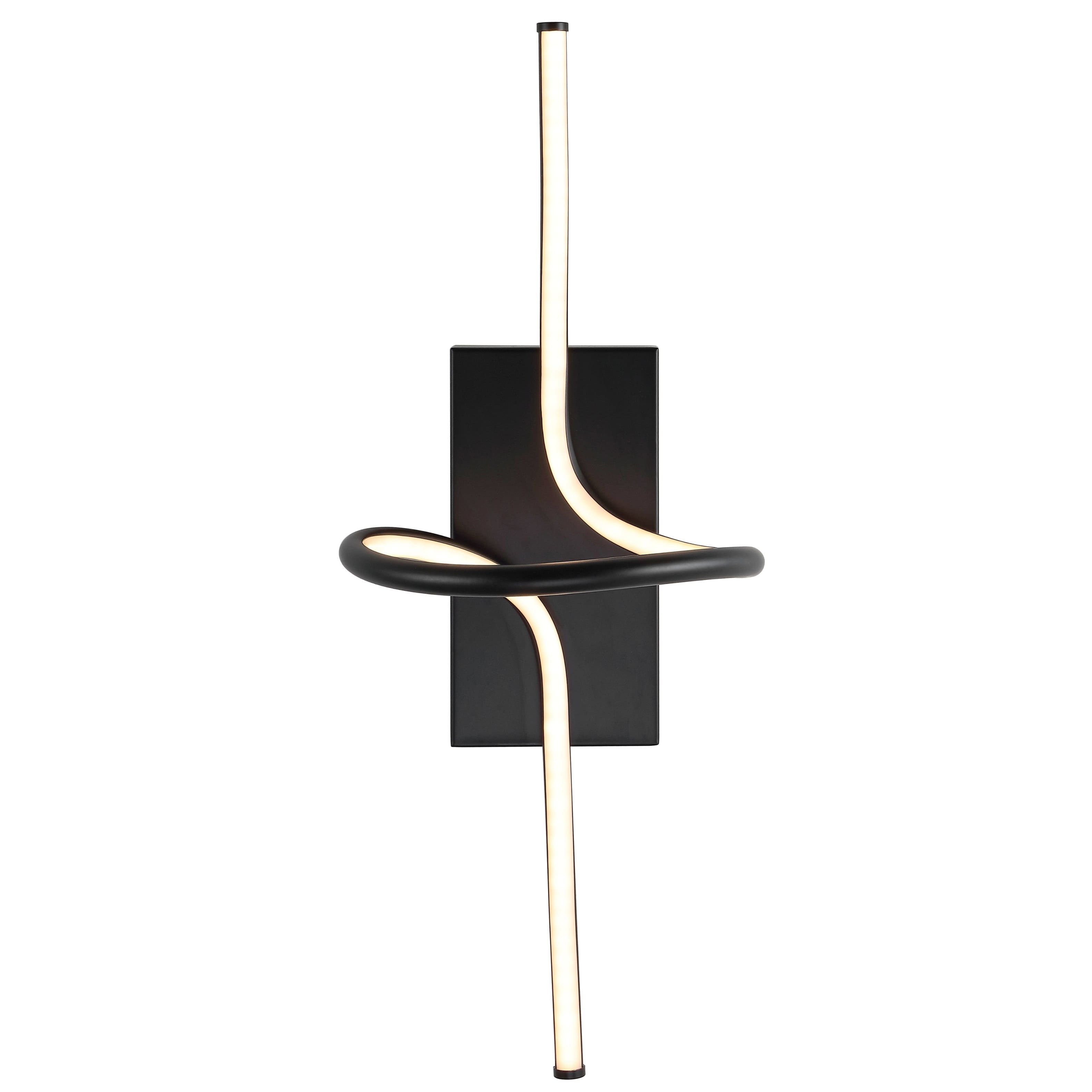 "Jonathan Y - Sketch 9"" Minimalist Metal Integrated LED Vanity Light Sconce - Black" price history on PriceWatchPro