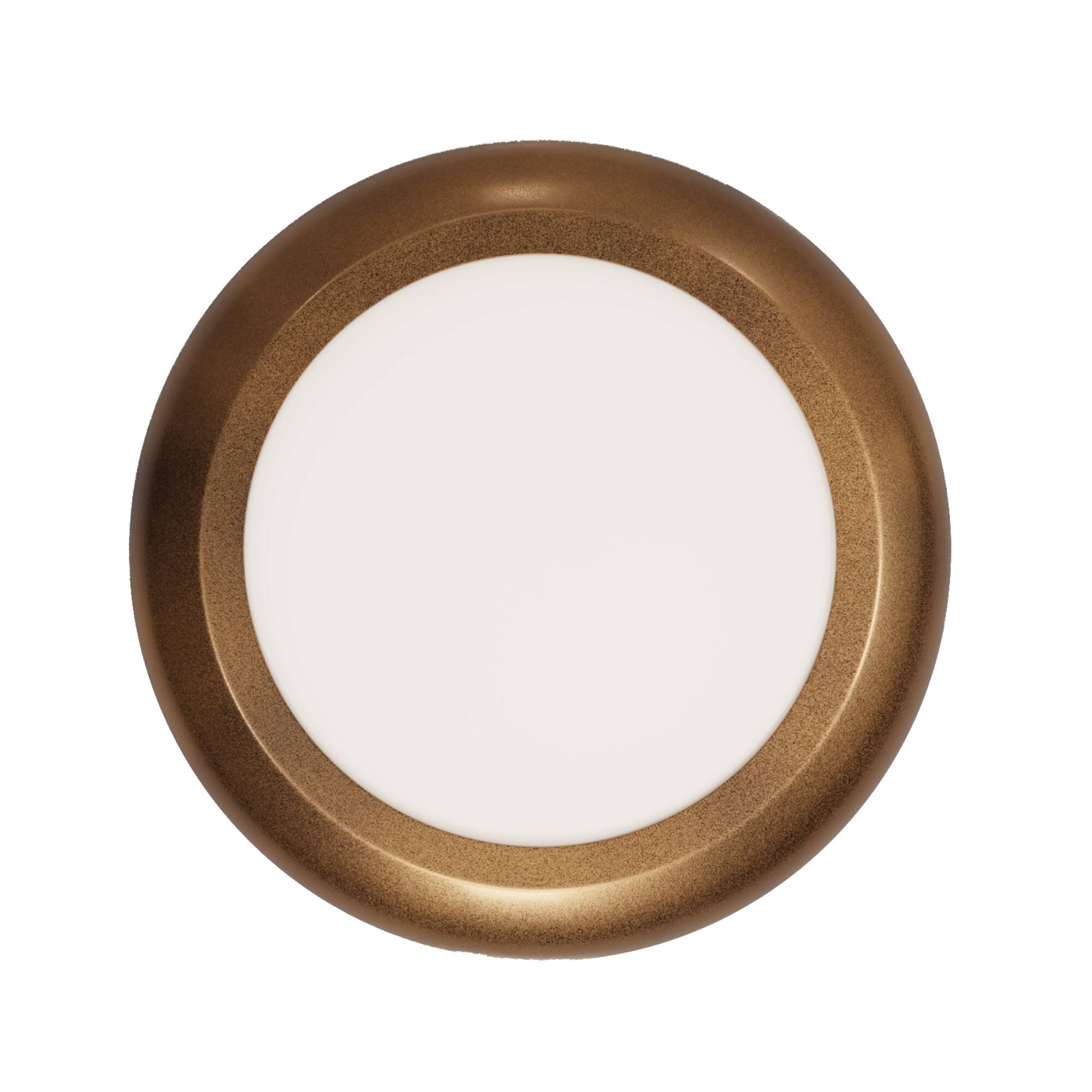 Alt View 1. Next Glow - Ultra Slim 5" LED Ceiling Light Fixture, 3000K Round, Dimmable Flush Mount Light - Brass.