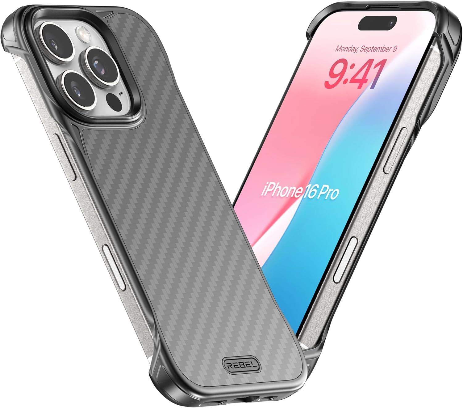 Monday, September 9  
9:41  

iPhone 16 Pro  

REBEL