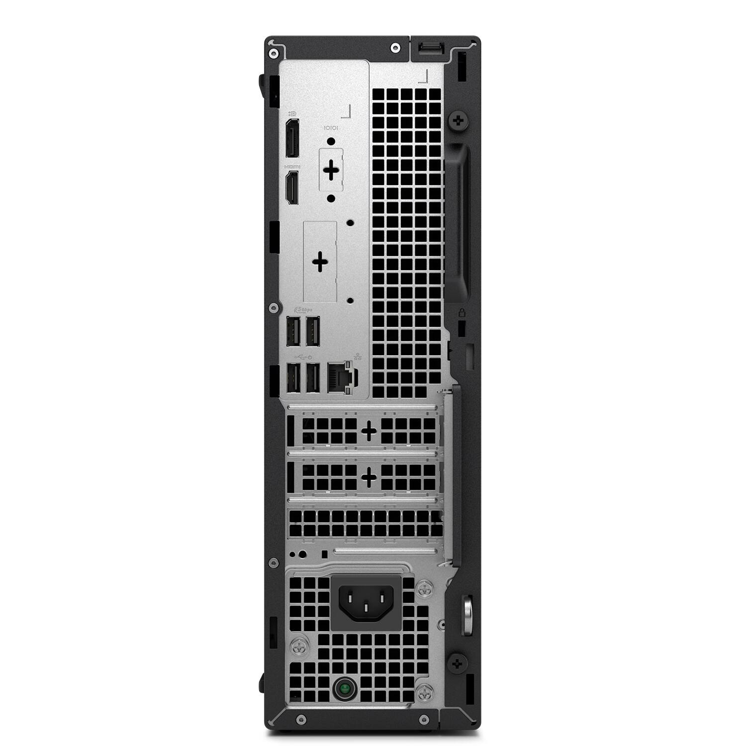 Alt View 5. Dell - Dell Pro Slim QCS1250 Mini Desktop (Ultra 5-235, 64GB, 2TB SSD, Intel Graphics, Win 11 Pro) w/USB Hub - Black.