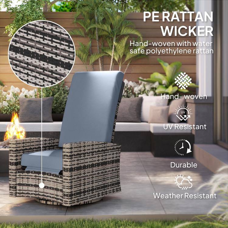 PERATTAN WICKER  
Hand-woven with water safe polyethylene rattan  
Hand-woven  
UV Resistant  
Durable  
Weather Resistant