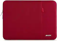 Front. mosiso - Laptop Case 13-13.3 inch Laptop Sleeve Fit with MacBook Air/Pro 13/Pro 14 HP Dell ASUS Lenovo Sleeve Bag with Pocket - Red.