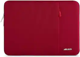 mosiso - Laptop Case 13-13.3 inch Laptop Sleeve Fit with MacBook Air/Pro 13/Pro 14 HP Dell ASUS Lenovo Sleeve Bag with Pocket - Red