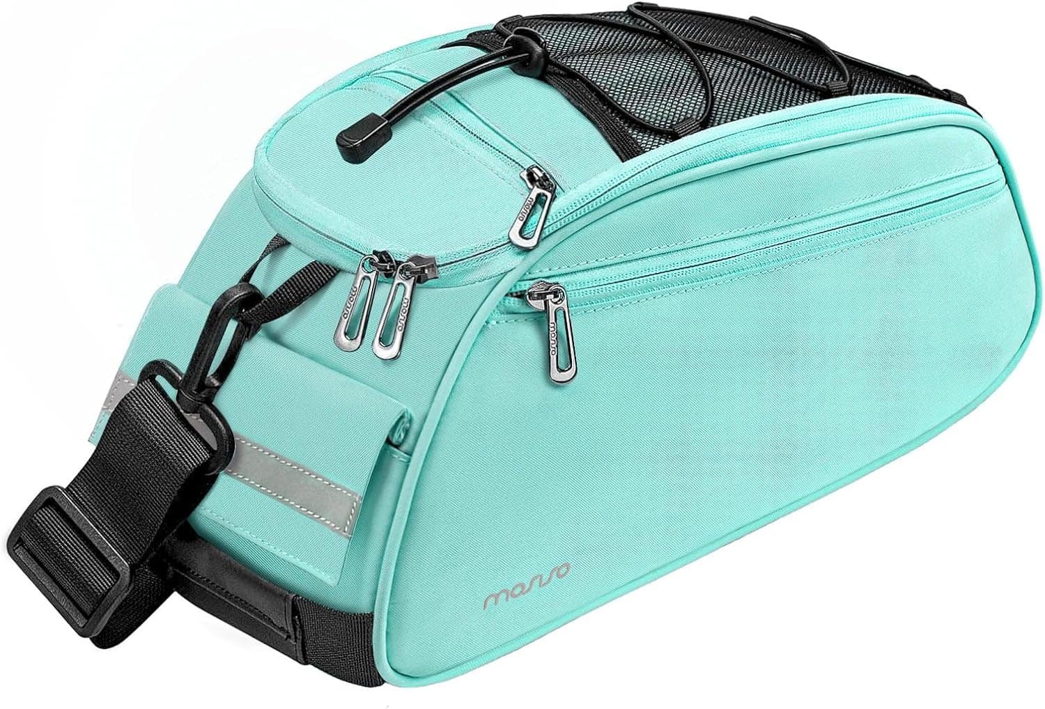 mosiso - Bike Rack Bag Waterproof Bicycle Trunk Pannier Cycling Bike Carrier Backseat Storage Luggage Saddle Shoulder Bag - Turquoise price history on PriceWatchPro