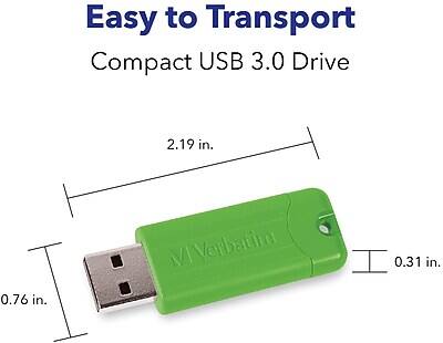 Easy to Transport  
Compact USB 3.0 Drive  

2.19 in.  
0.76 in.  
0.31 in.  

Verbatim