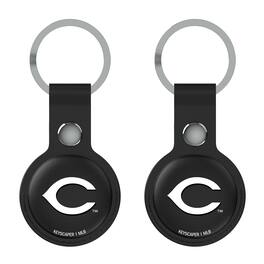 Keyscaper - Cincinnati Reds Two-Pack AirTag Holders - No Size - Black