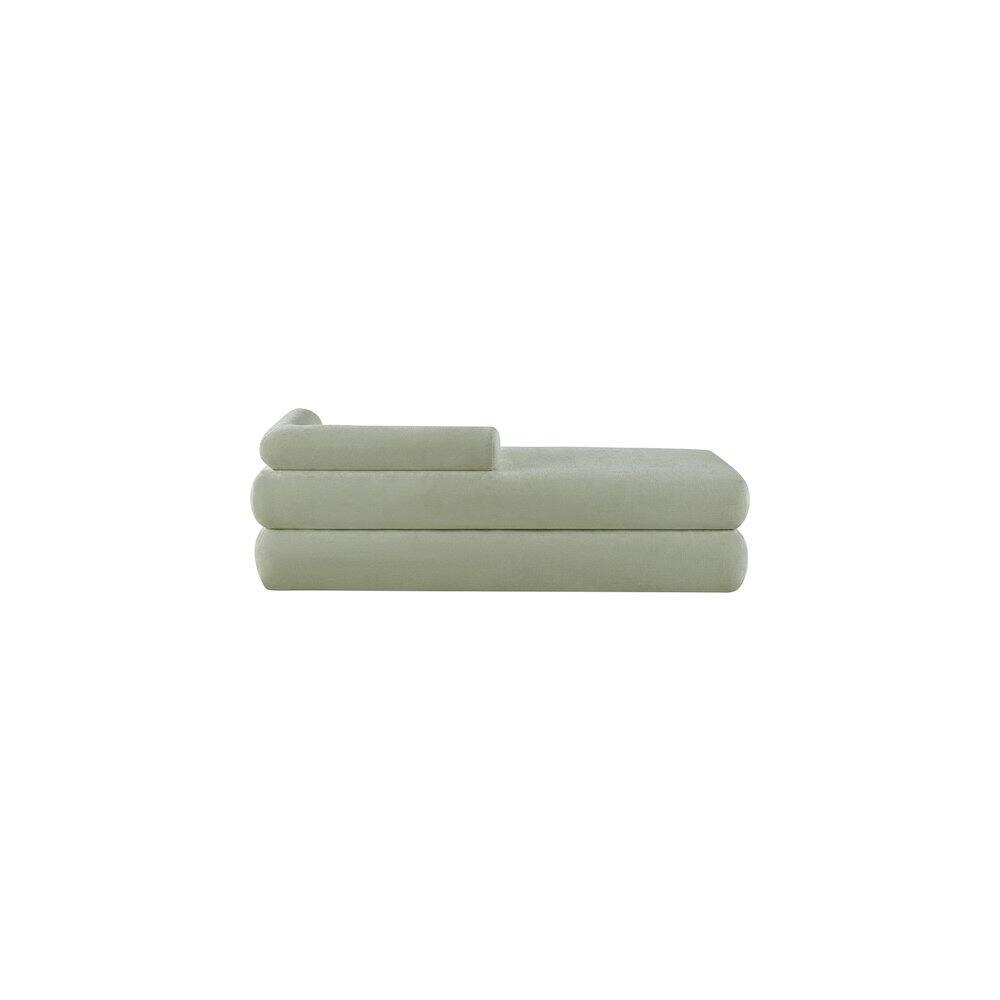 Alt View 4. Meridian Furniture - Kennedy Mint Chenille Fabric Bench - Blue.