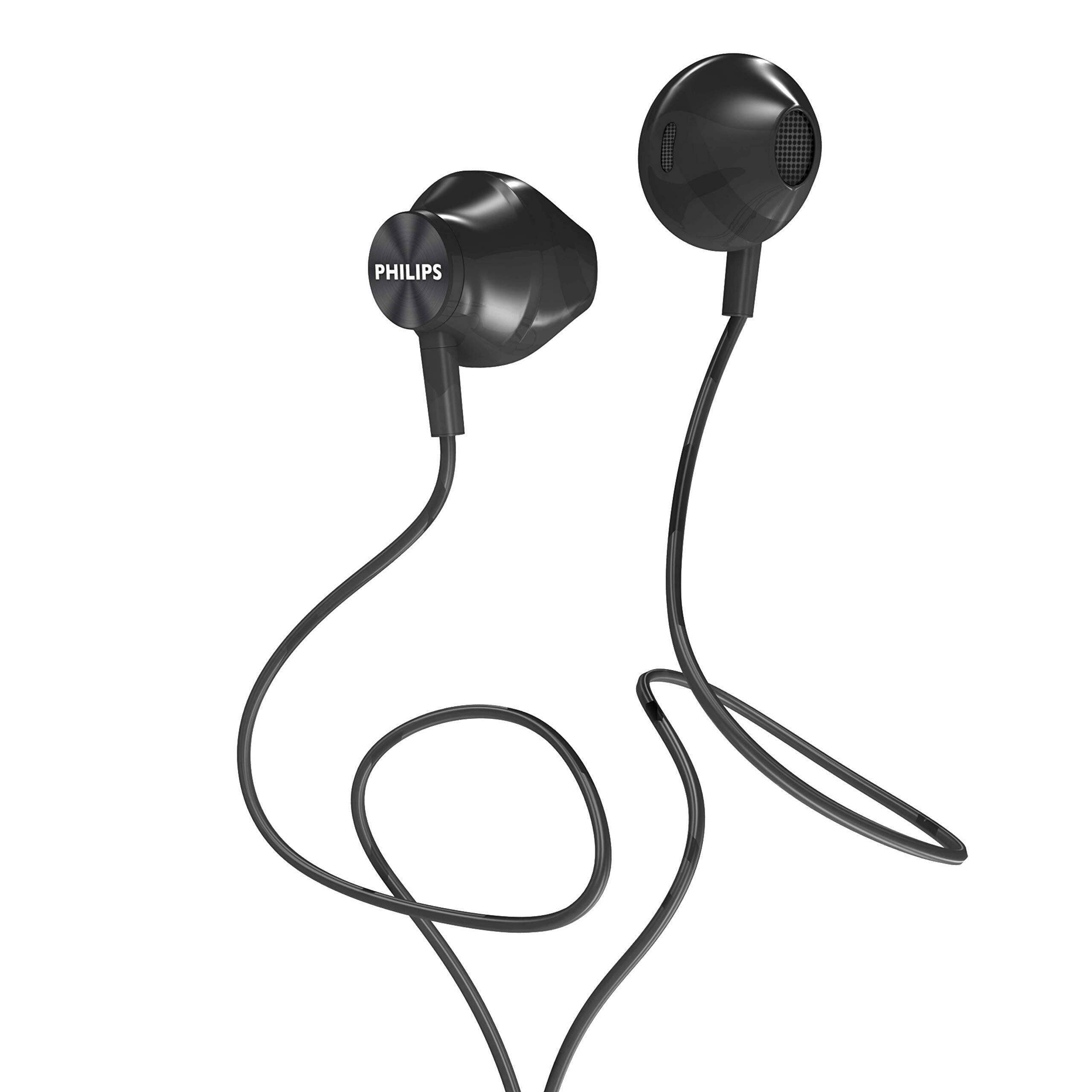 Alt View 4. Philips - Wired Earbuds In Ear Headphones, 14.2Mm Drivers, Bass Clear Sound, Comfort Fit - Black.