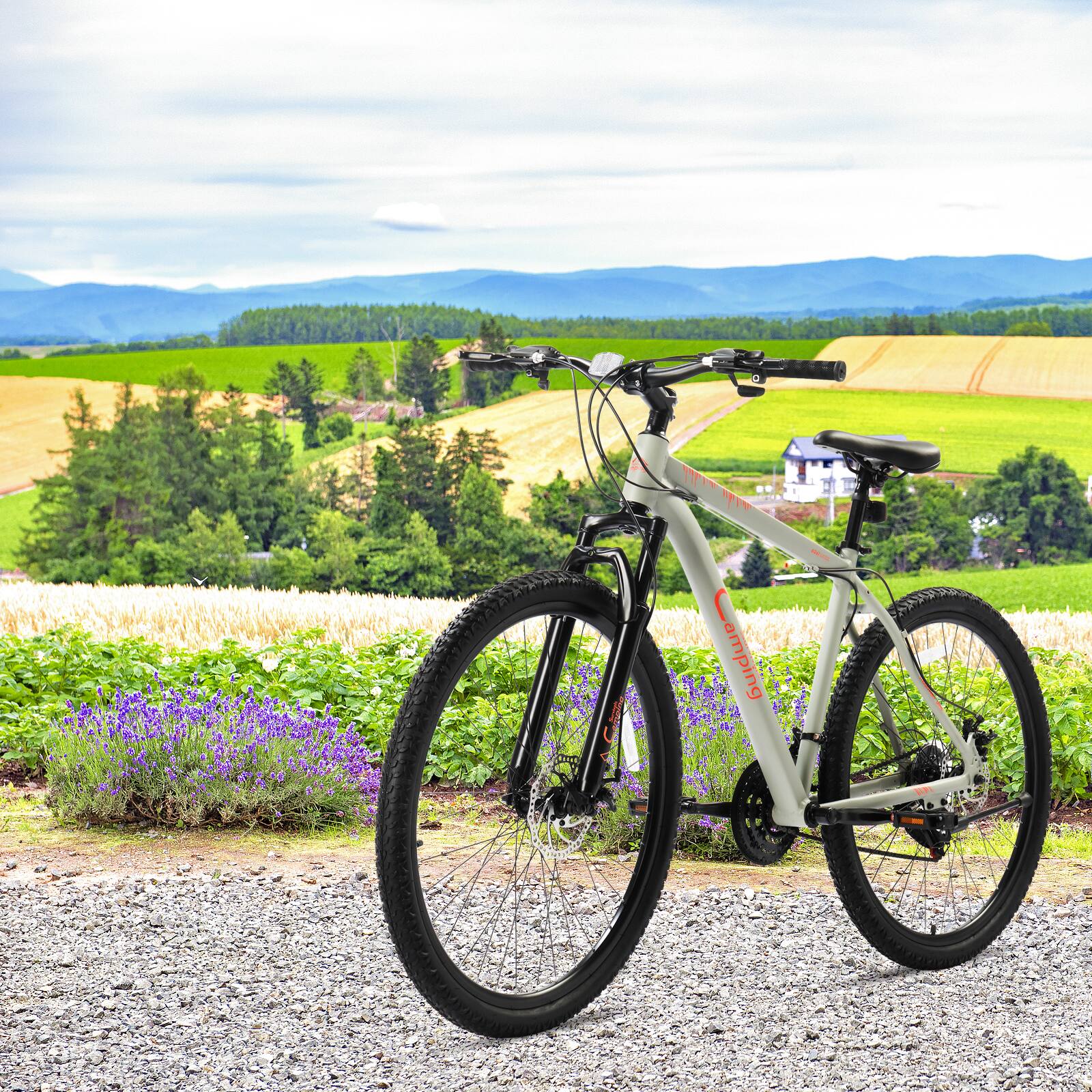 Front. Winado - 27.5 inch Mountain Bike for Adults, 21 Speed Lightweight Aluminum Alloy Frame - Green.