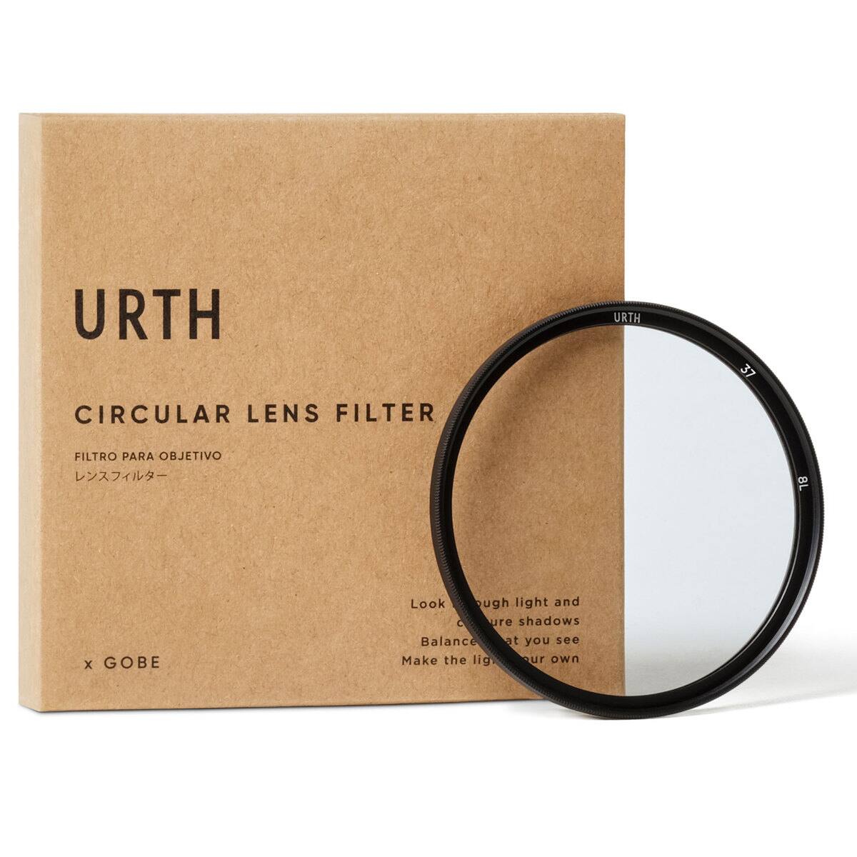 URTH  
CIRCULAR LENS FILTER  
FILTRO PARA OBJETIVO  
レンズフィルター  

URTH x GOBE  

Look through light and cure shadows  
Balance what you see  
Make the light your own