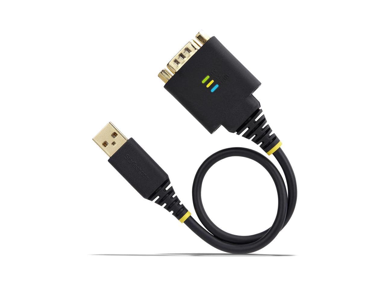 StarTech.com - StarTech 1ft USB to Serial Adapter, COM Retention, FTDI IC, ESD Protection