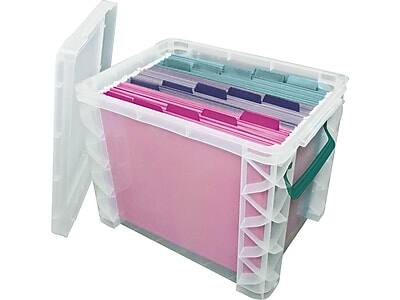 Alt View 1. Advantus - Advantus Super Stacker File Box, Letter Size, Clear (36872) - Clear.