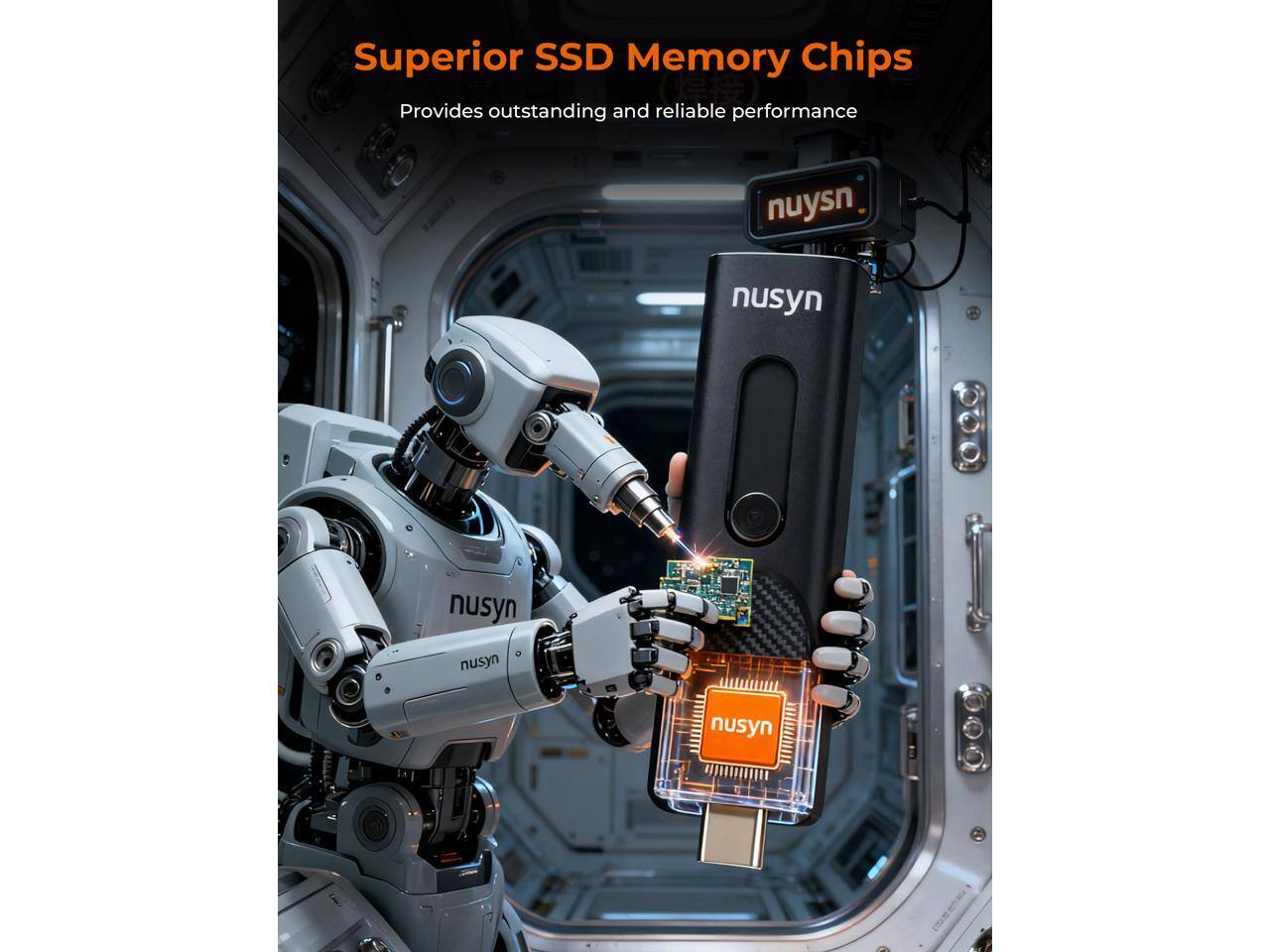 Superior SSD Memory Chips  
Provides outstanding and reliable performance