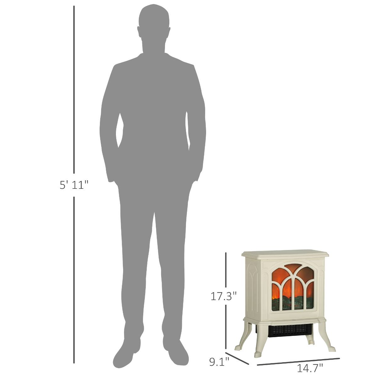 5' 11"
17.3"
9.1"
14.7"