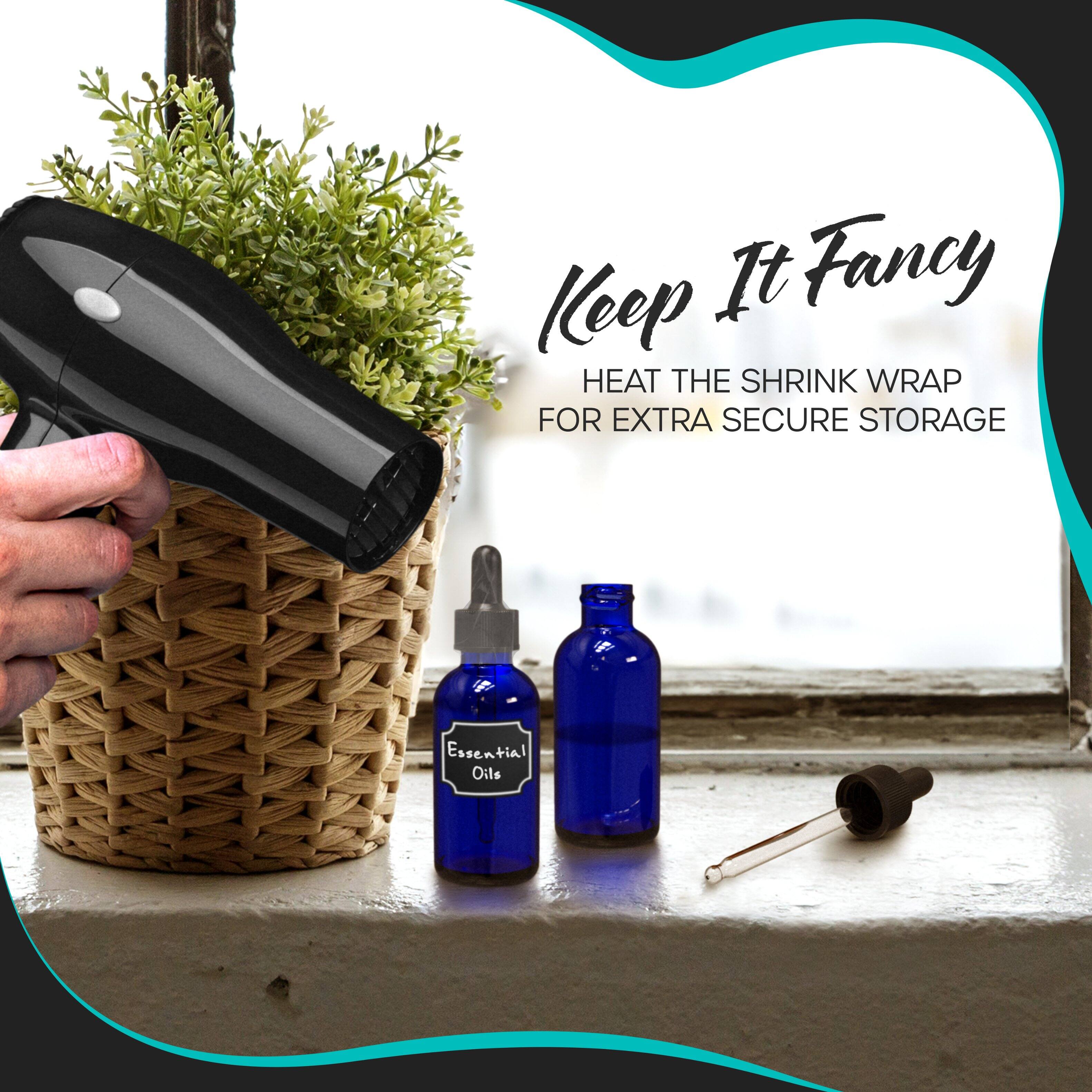 Keep It Fancy  
HEAT THE SHRINK WRAP FOR EXTRA SECURE STORAGE  
Essential Oils