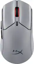 Front. HyperX - Pulsefire Haste 2 Pro 4K Lightweight Wireless Optical Gaming Mouse with RGB Lighting - Slate Grey.