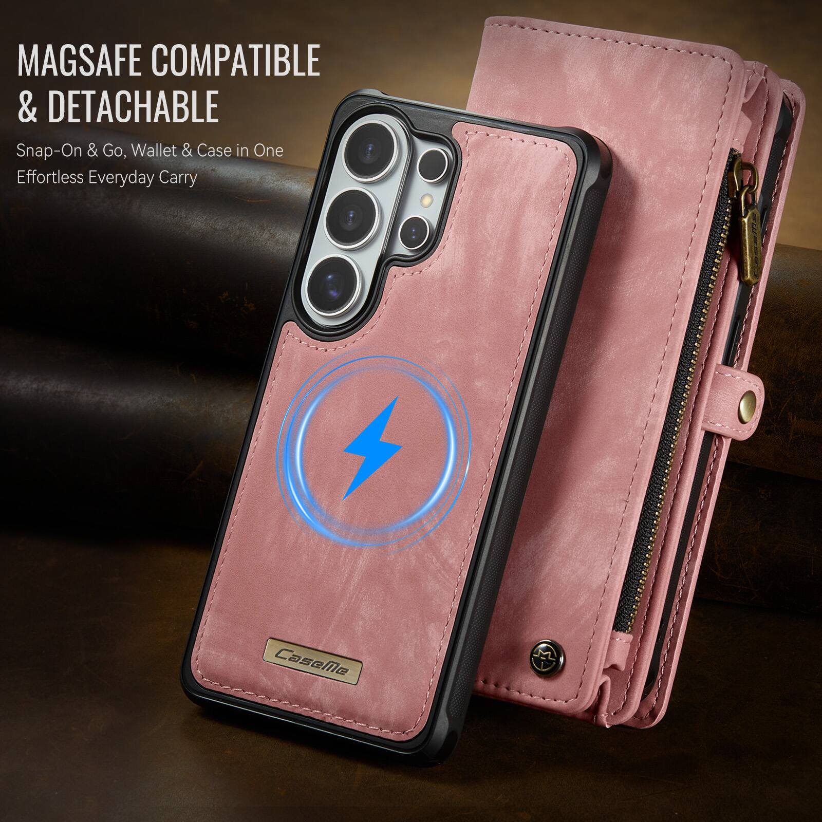 MAGSAFE COMPATIBLE & DETACHABLE  
Snap-On & Go, Wallet & Case in One  
Effortless Everyday Carry
