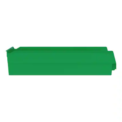Front. Akro-Mils - Akro-Mils 12 Pack AkroBins Plastic Storage Bins, Space-Saving Organizers, Green - Green.