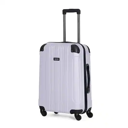 Front. ESBANY - Out of Bounds Lightweight Hardshell 4-Wheel Spinner Luggage, Lavender, 20-Inch Carry On - Lavender.