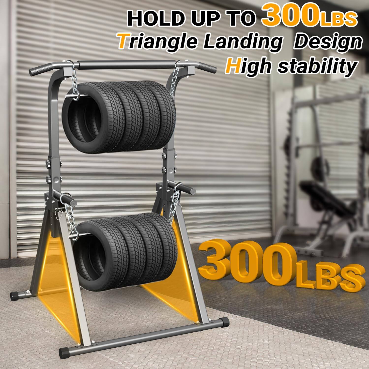 HOLD UP TO 300LBS  
Triangle Landing Design  
High stability  

300LBS