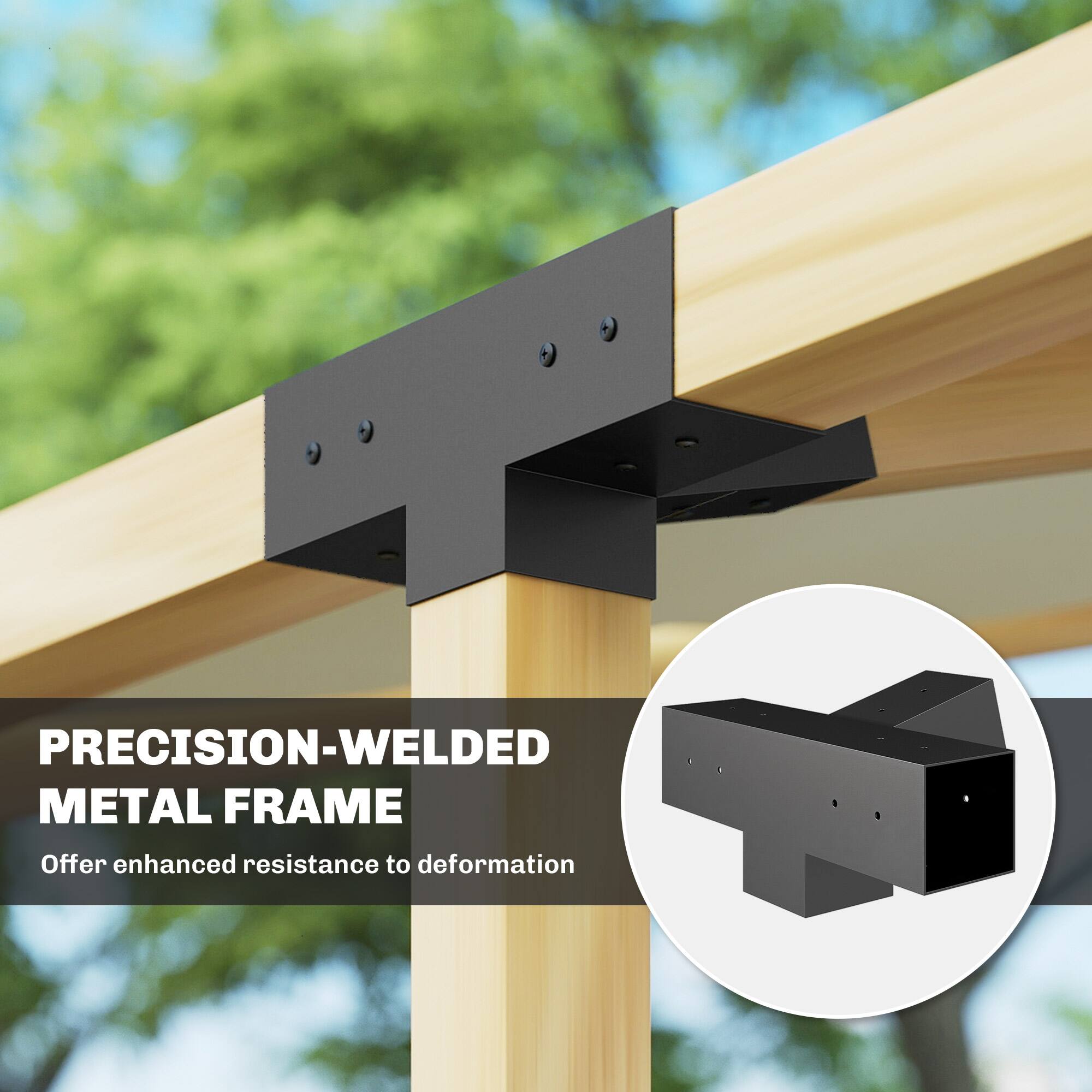PRECISION-WELDED METAL FRAME  
Offer enhanced resistance to deformation