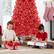 Alt View 4. Best Choice Products - Best Choice Products 7.5ft Pre-Lit Red Christmas Tree, Artificial Holiday Decoration w/ 550 Lights - Red.