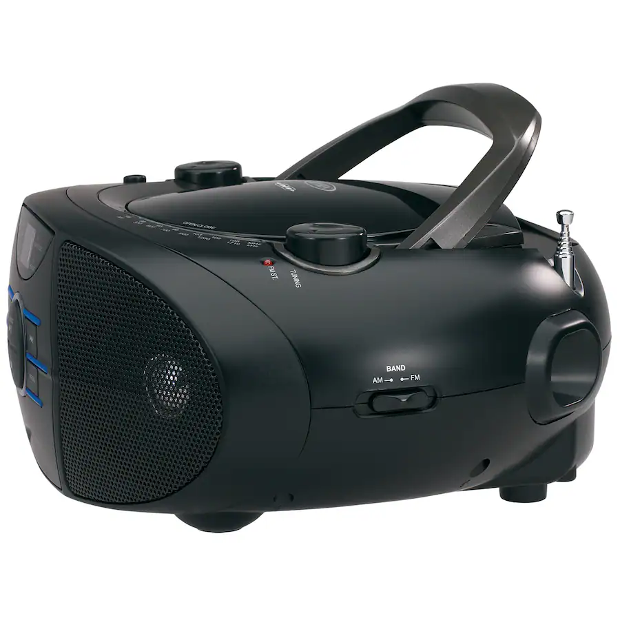 Jensen Portable AM/FM Stereo CD Player with Bluetooth Black CD-560 ...