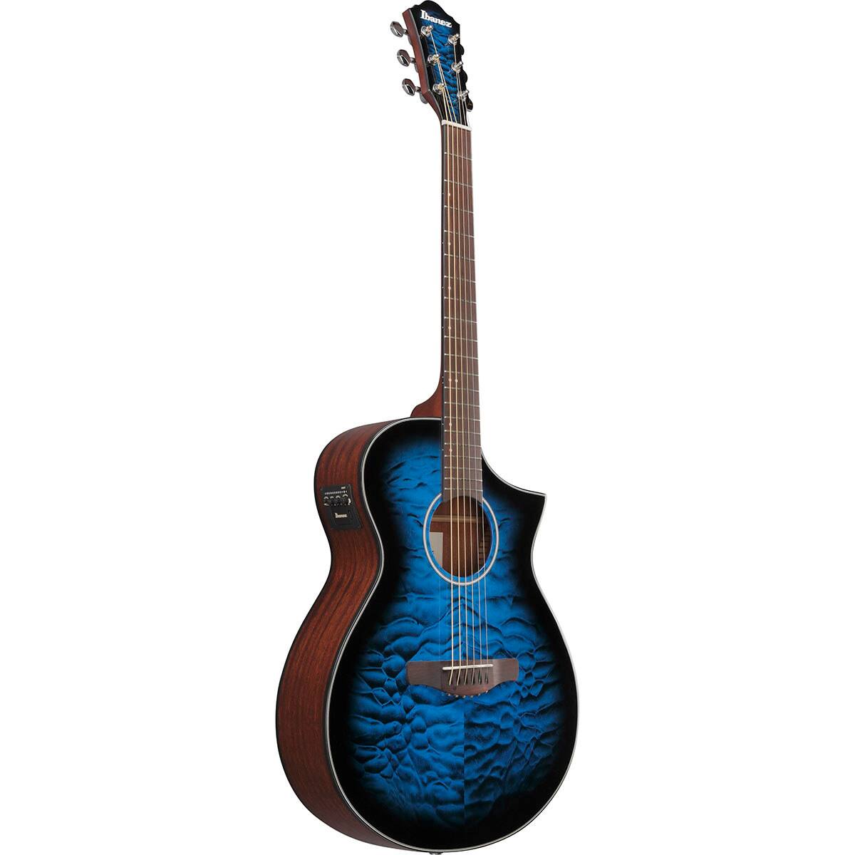 Alt View 2. Ibanez - Ibanez AEWC Series AEWC16QA Acoustic Electric Guitar.