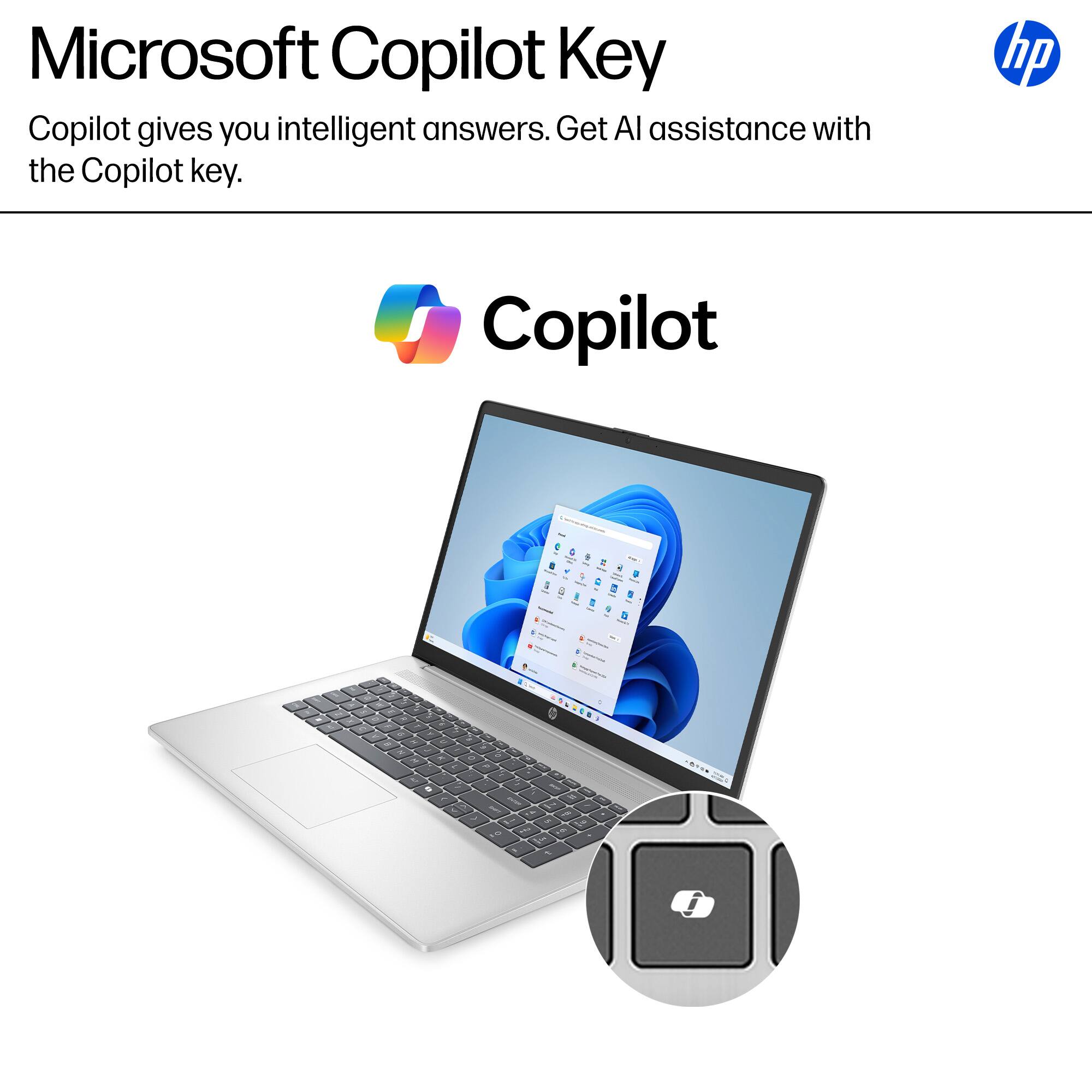 Microsoft Copilot Key: Copilot gives you intelligent answers. Get AI assistance with the Copilot key. HP.