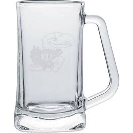 Indigo Falls - Kansas Jayhawks 15oz. Frost Etch Glass Tankard - Multicolor