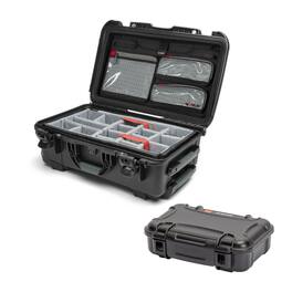 NANUK - 935 Waterproof Hard Case with Lid Organizer, Padded Divider, Wheels(Black) with 225 Waterproof Hard Case (Black)