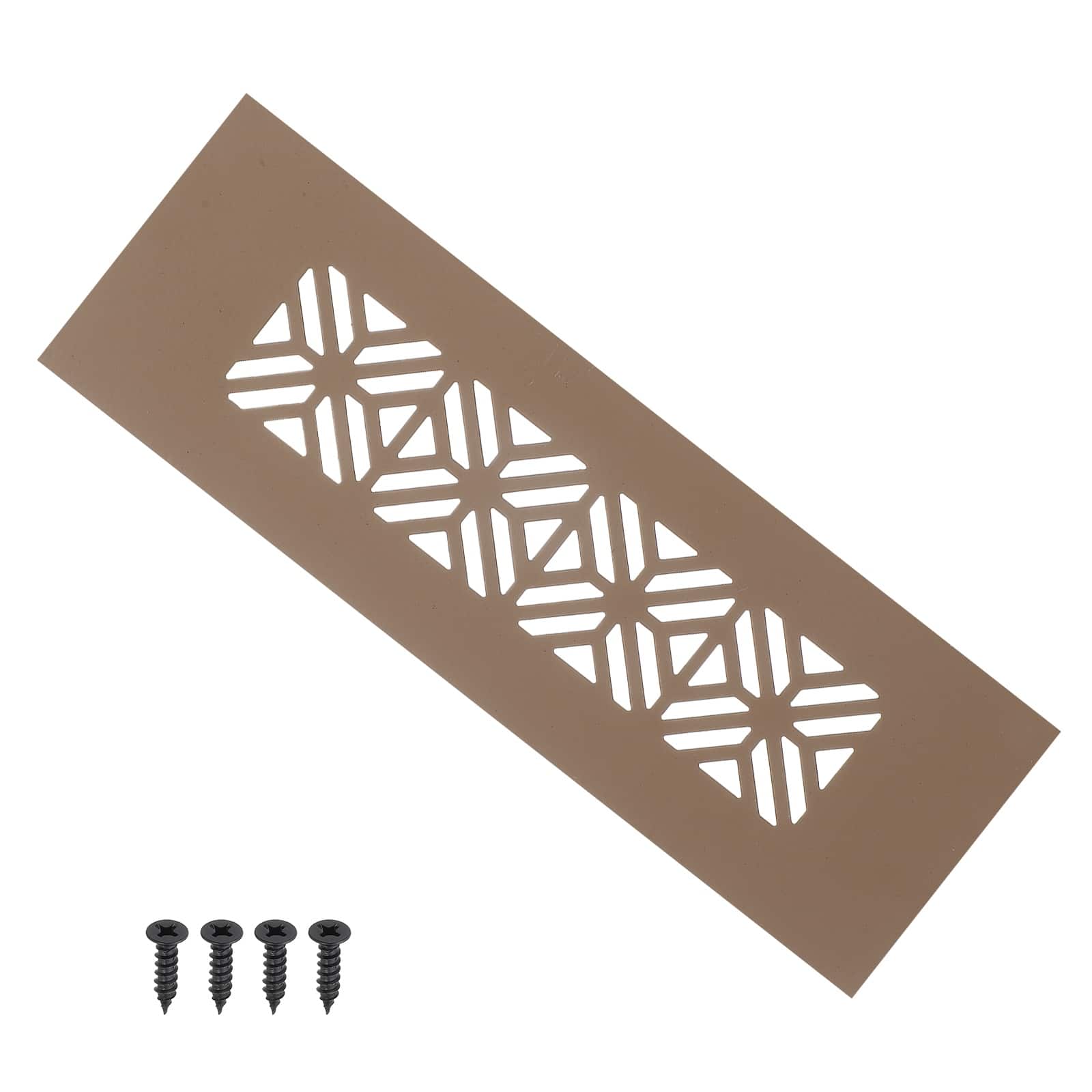 Photos - Garden Furniture Unique Bargains  6"x2" Door Air Vent Cover, Heavy Duty Aluminum Alloy Grille Louvered with Mounting Screws for Cabinet Ward 