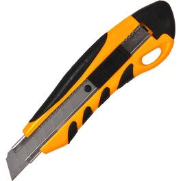 Sparco - PVC AntiSlip Rubber Grip Utility Knife Stainless Steel Blade Heavy Duty - Yellow