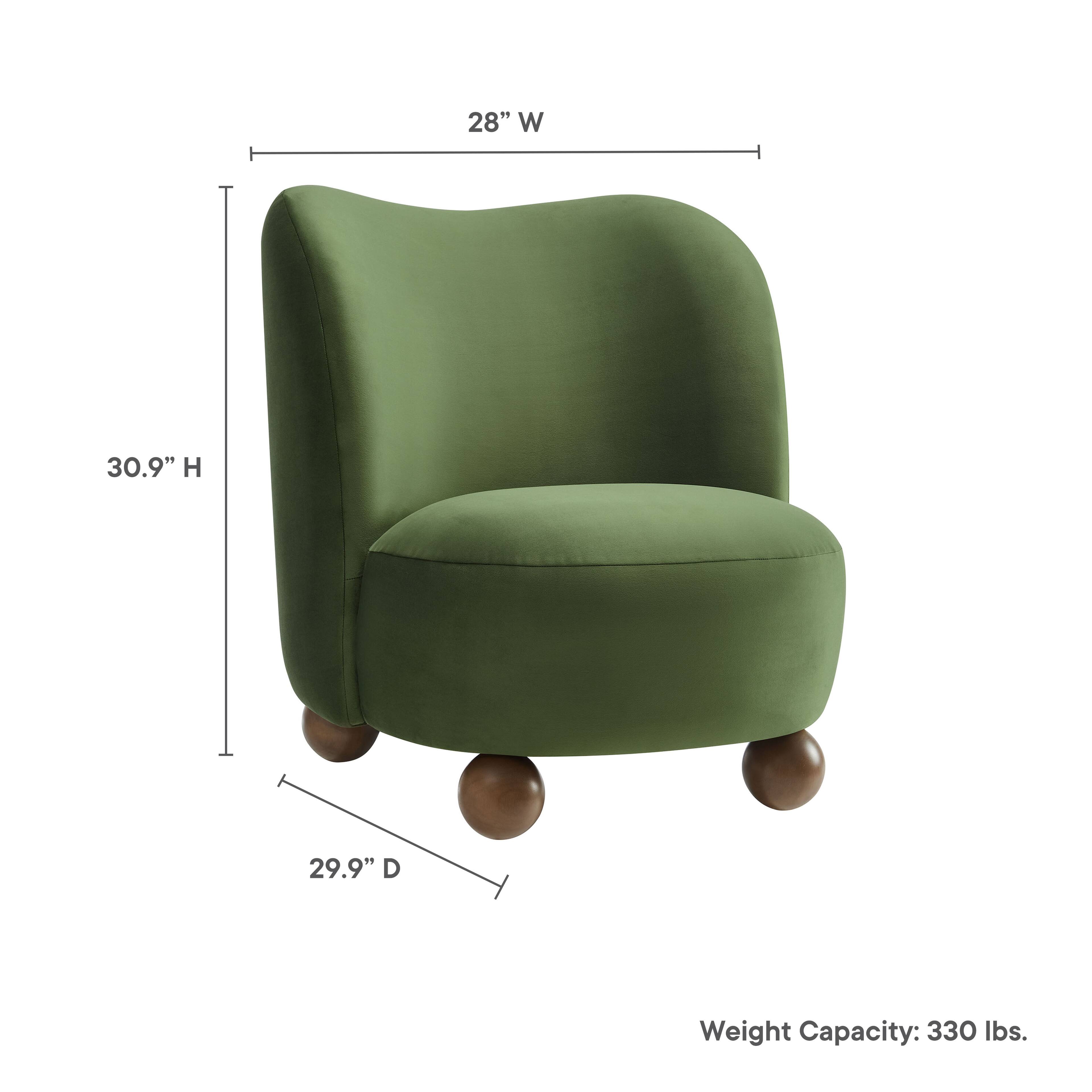 28" W  
30.9" H  
29.9" D  
Weight Capacity: 330 lbs.