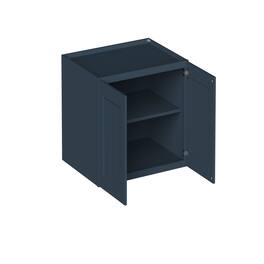 Boyel Living - 36-in W x 24-in H x 27-in D Shaker RTA Kitchen Deep Wall Cabinet with Soft-Close - Charcoal Blue