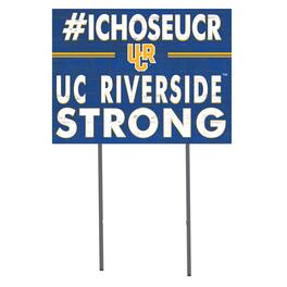 Jardine - UC Riverside Highlanders 18'' x 24'' I Chose Lawn Sign - Blue