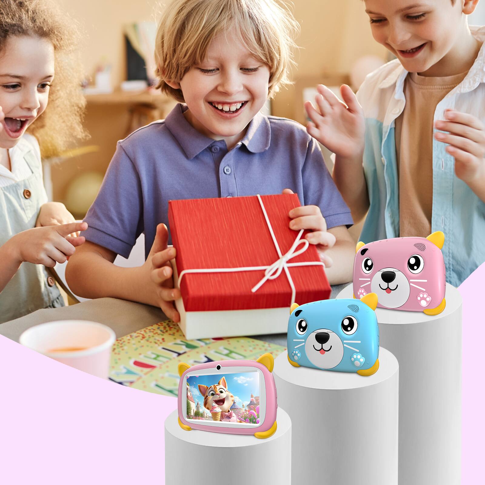 Alt View 8. Doogee - U10 Android 13 Tablet 10 inch, 4GB RAM + 128GB ROM/1TB Expand, 1280 * 800 IPS HD Screen, 5060mAh battery - Purple.