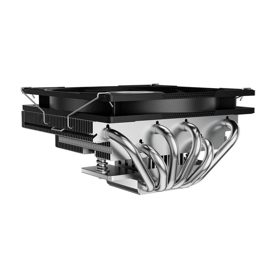 Left. PCCOOLER - RC600 67.5MM Height Low Profile Air Cooler - sliver.