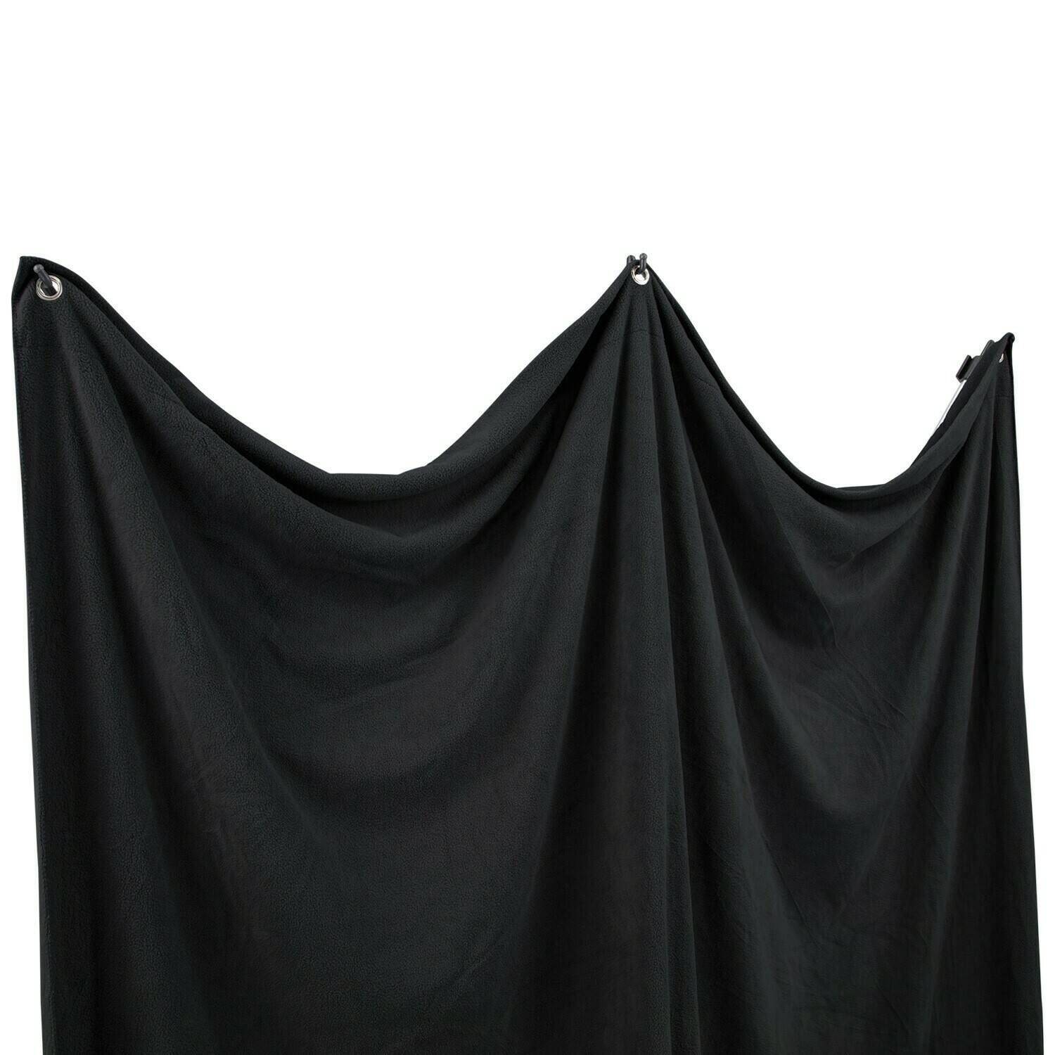Back. Westcott - Westcott X-Drop Pro Wrinkle-Resistant Backdrop Kit Rich Black (8x8) Feet.