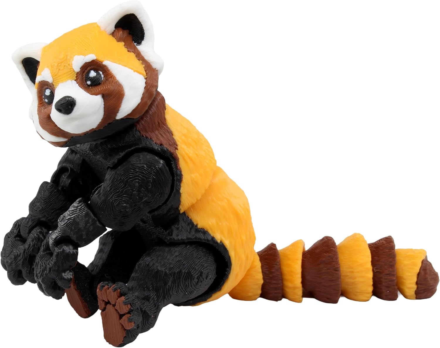 3D Printed Articulated Red Panda Figurine, Flexible Jointed Animal Fidget Toy, Desk Decor Collectible Gift by PowerTRC