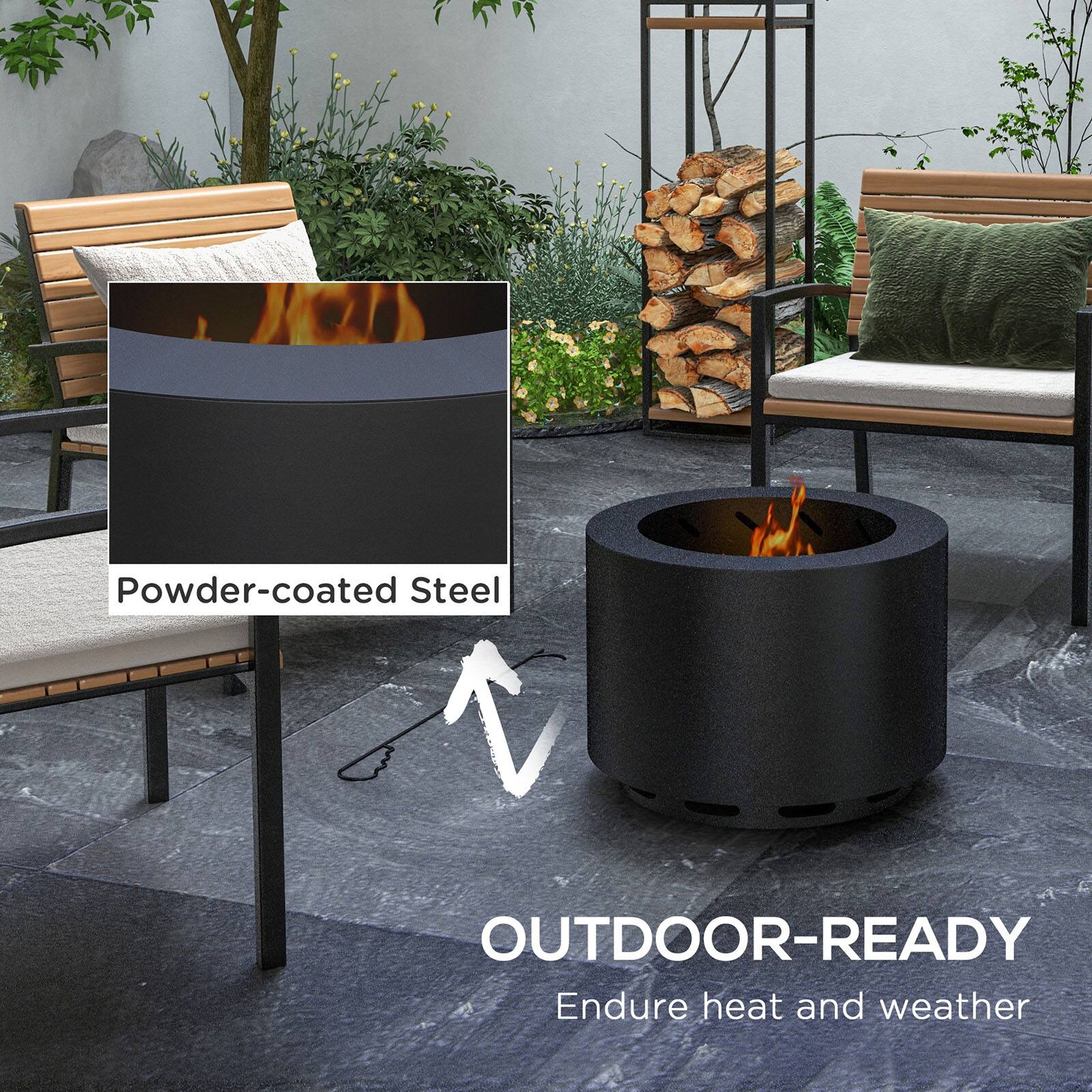 Powder-coated Steel  
OUTDOOR-READY  
Endure heat and weather