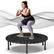 Front. FED Fitness - BCAN 450LBS Foldable Mini Trampoline, 40"Adult Fitness Trampoline with Durable Bungees - black.