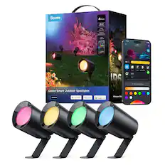 Govee Smart Outdoor Spotlights
4 Pack
IP65
Waterproof
20,000 mAh
for LED Lanterns
APP Control
Outdoor
Works with
Google Home
Waterproof Rating
Govee Smart Outdoor Spotlights
Outdoor
matter
Works with
Google Home
Waterproof Rating