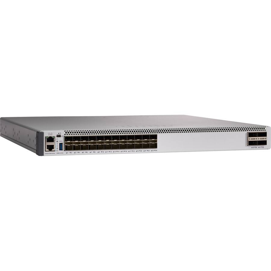 The text on the image reads:

"Computer Model: Cisco Catalyst 3850-48P
Cisco Catalyst 3850-48P
48 10/100/1000 Base-T Ethernet Ports
4 SFP+ Ports
48 10/100/1000 Base-T Ethernet Ports
4 SFP+ Ports"