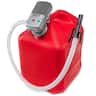 Deway - Automatic Fuel Transfer Pump W/Auto-Stop, 2.4 GPM & AA Battery Powered, Fits All Size Gas Cans - Gray