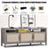 3 Separate Cabinets & Open Shelf to Hold Various Items
Book/ Remote Control
Decoration Ornament
DVD Player Game Console
Potted plant
Small Boxes