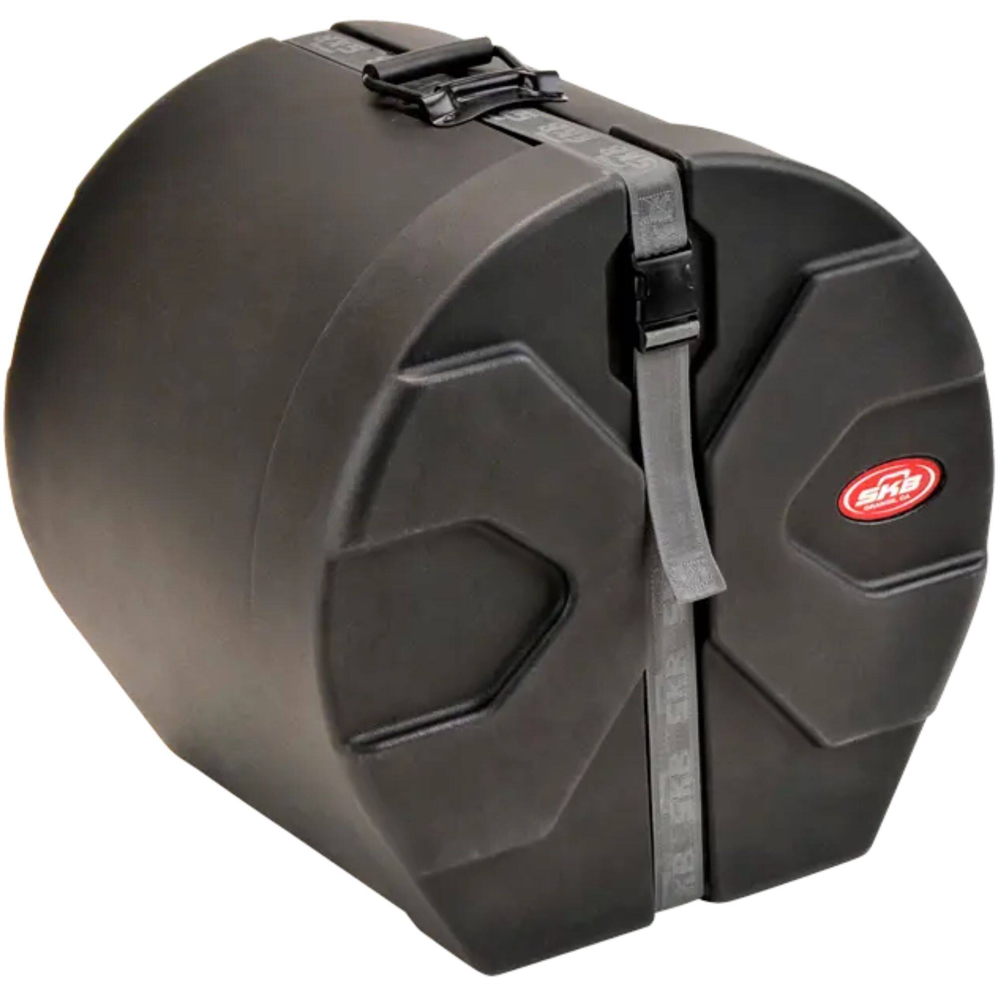 Alt View 4. SKB - SKB 12" x 14" Tom Case with Padded Interior and D-Shaped Drum Design, Black - Black.