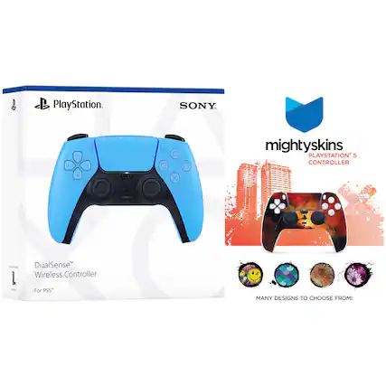 PlayStation
SONY
DualSense™ Wireless Controller
For PS5™
mightyskins
PLAYSTATION®5 CONTROLLER
MANY DESIGNS TO CHOOSE FROM!