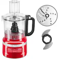 KitchenAid - Easy Store 7-Cup Food Processor in Empire - Red - Front_Zoom