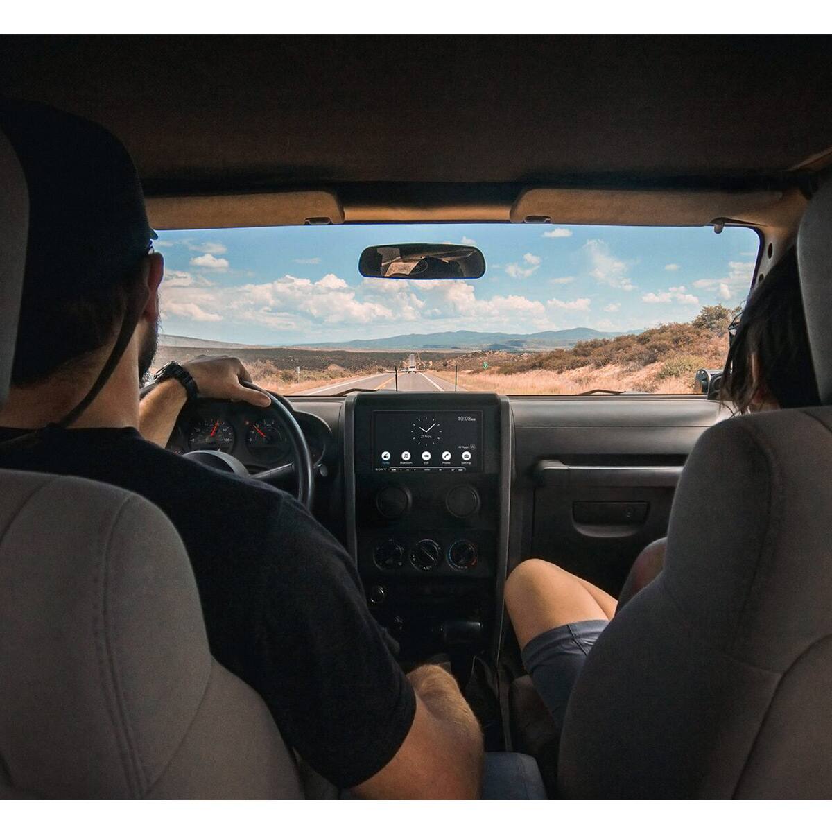 Alt View 9. Sony - Sony XAVAX6000 Car Audio 6.95 Inch Media Receiver with CarPlay and Android Auto - Black.